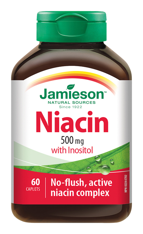 Levně JAMIESON Niacin 500mg s inositolem tbl.60
