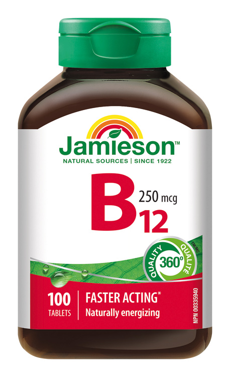 Levně JAMIESON Vitamín B12 metylkobalamín 250mcg tbl.100