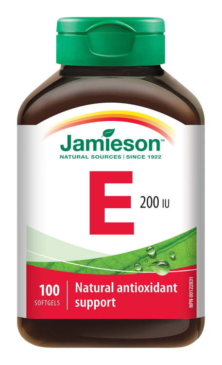 Levně JAMIESON Vitamín E 200 IU cps.100