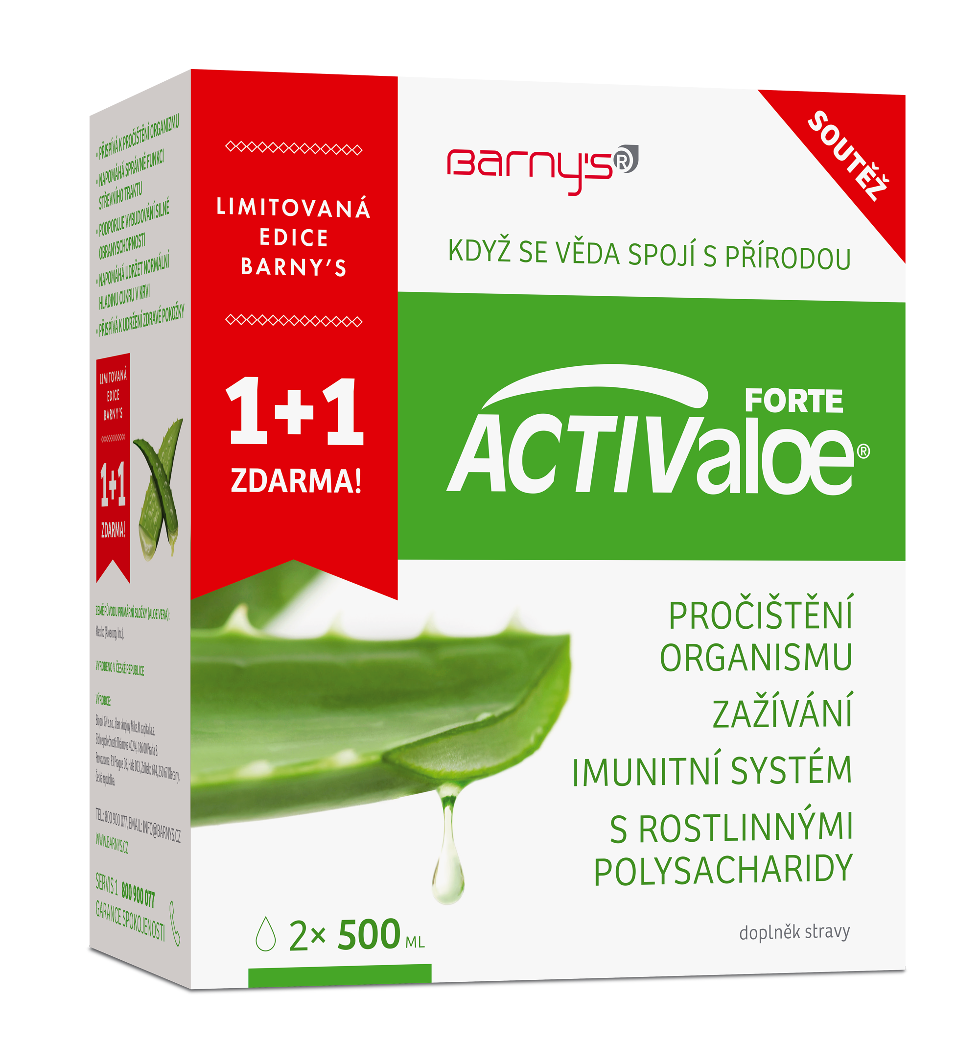 Levně Barnys ACTIValoe FORTE 2x500ml limitovaná edice
