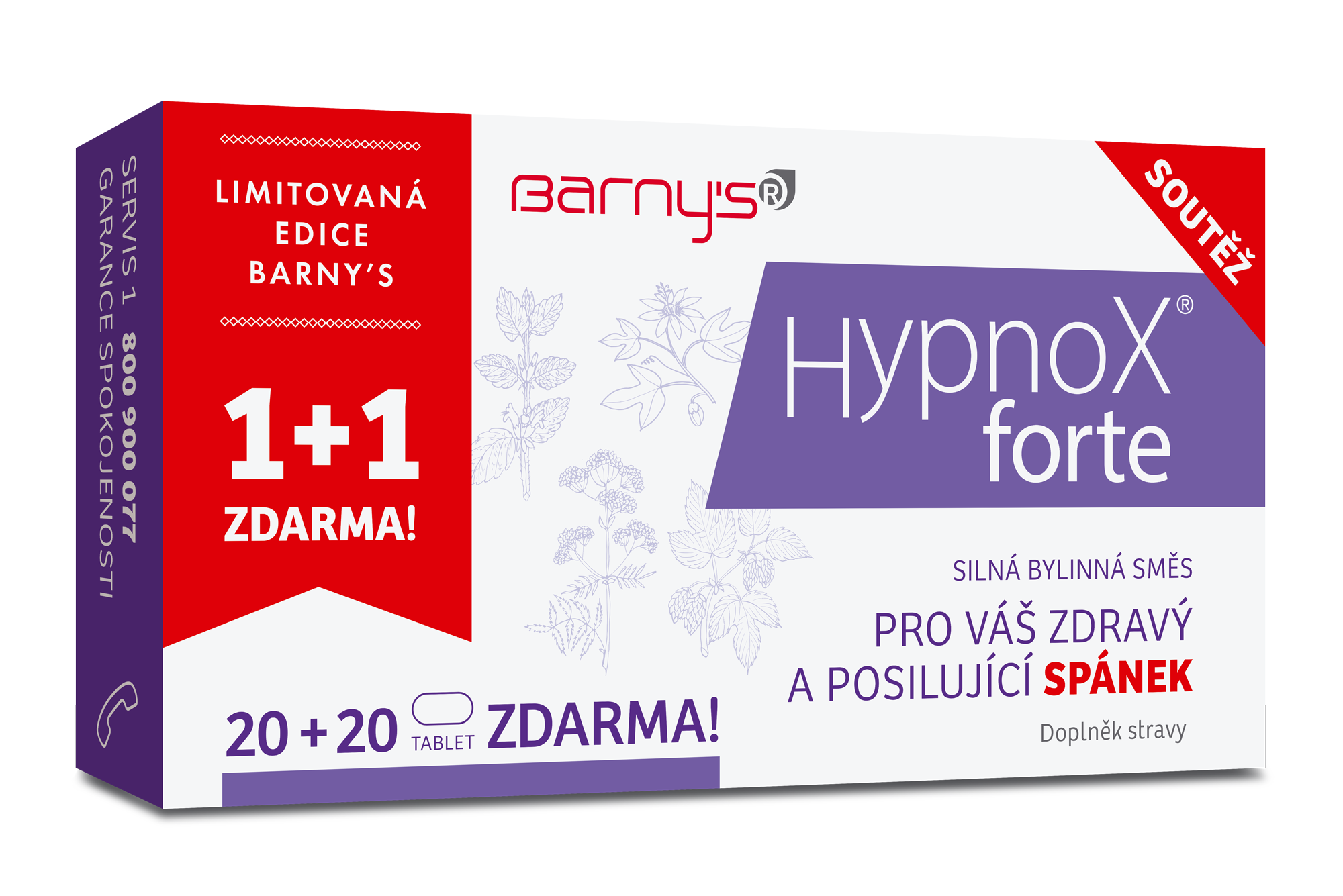 Levně Barnys HypnoX forte tbl.20+20 zdarma