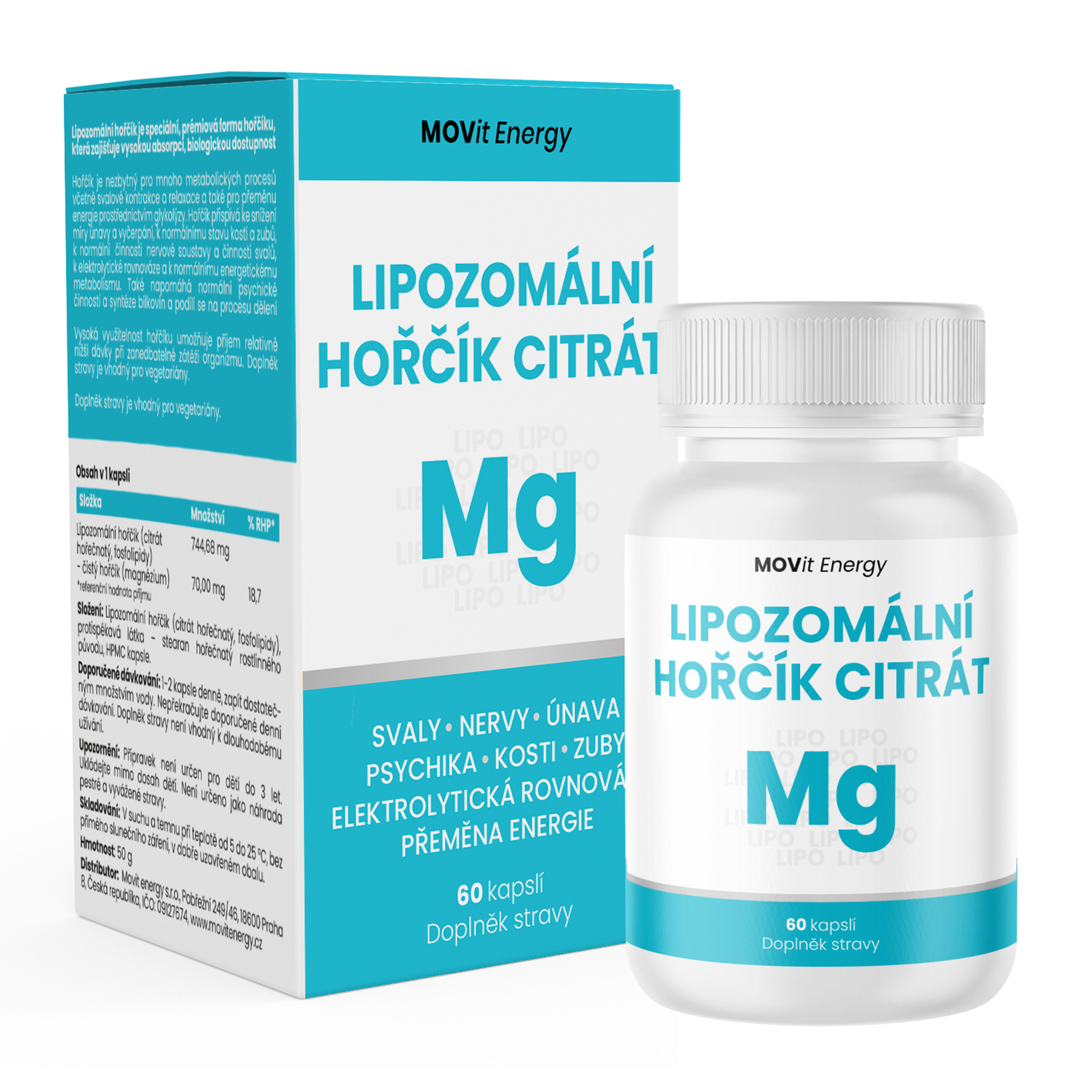 Levně MOVit Lipozomální Hořčík Citrát cps.60