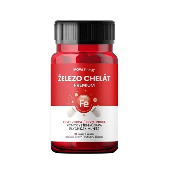Levně MOVit Železo Chelát Premium cps.30