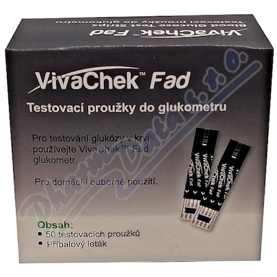 Levně Proužky do glukometru VivaChek Fad 50ks