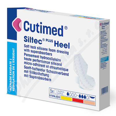 Levně Cutimed Siltec Heel Plus nead.pěn.kr.16x24cm 5ks