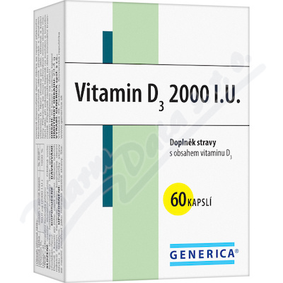 Levně Vitamin D3 2000 I.U. cps.60 Generica