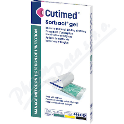 Levně Cutimed Sorbact gel 7.5x15cm antimikrob.krytí 10ks