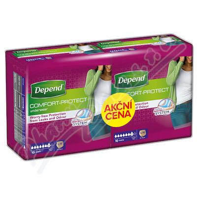 Levně Depend Normal inkont.kalh.ženy Duopack S/M 2x10ks