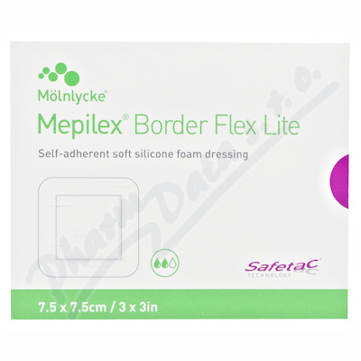 Levně Krytí Mepilex Border Flex Lite 7.5x7.5cm 5ks