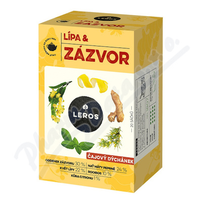Levně LEROS Čajový dýchánek Lípa&Zázvor 20x2g