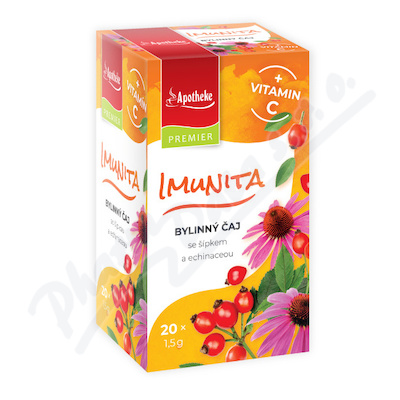 Levně Apotheke Imunita bylinný čaj + vitamin C 20x1.5g