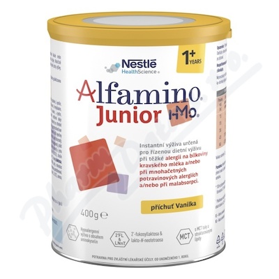 Levně Alfamino Junior HMO Vanilka por.plv.sol.2x400g