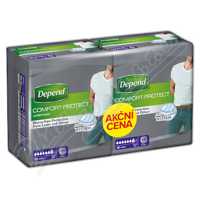 Levně Depend Normal inkont.kalh.muži Duopack S/M 2x10ks