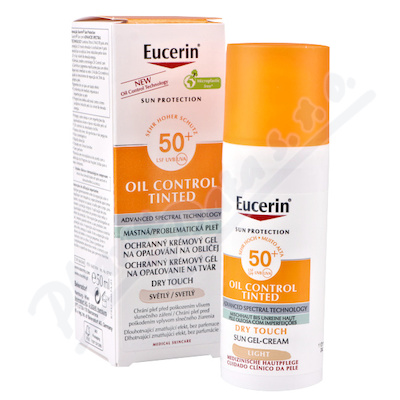 Levně EUCERIN SUN OilControlTinted SPF50+ světlý 50ml