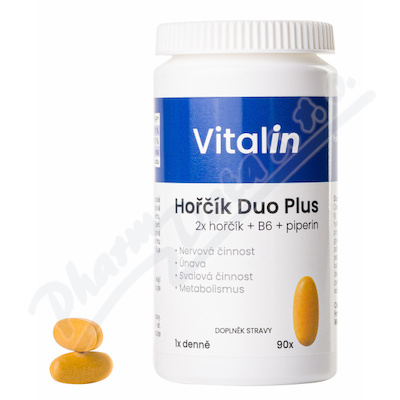 Levně Vitalin Hořčík Duo Plus tbl.90