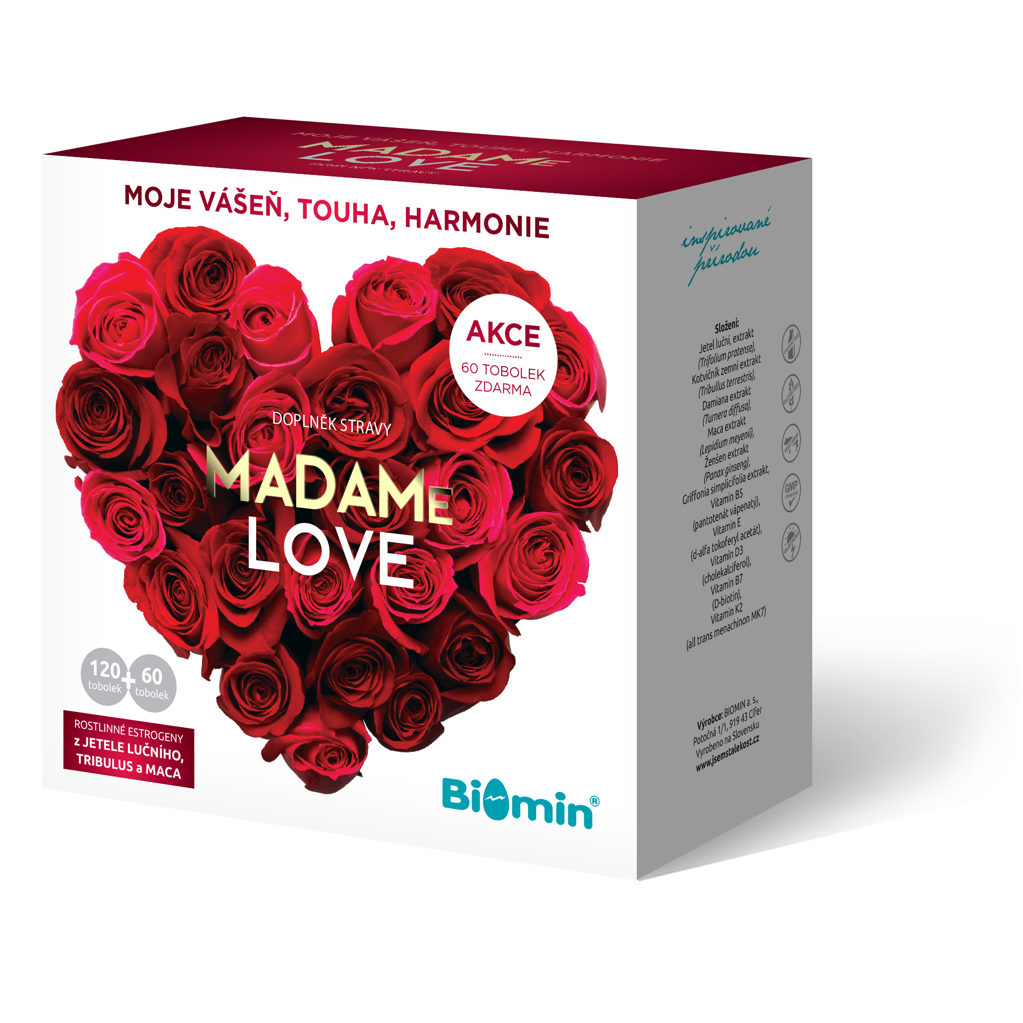 Levně Biomin MADAMe LOVE tob.120+60 ZDARMA