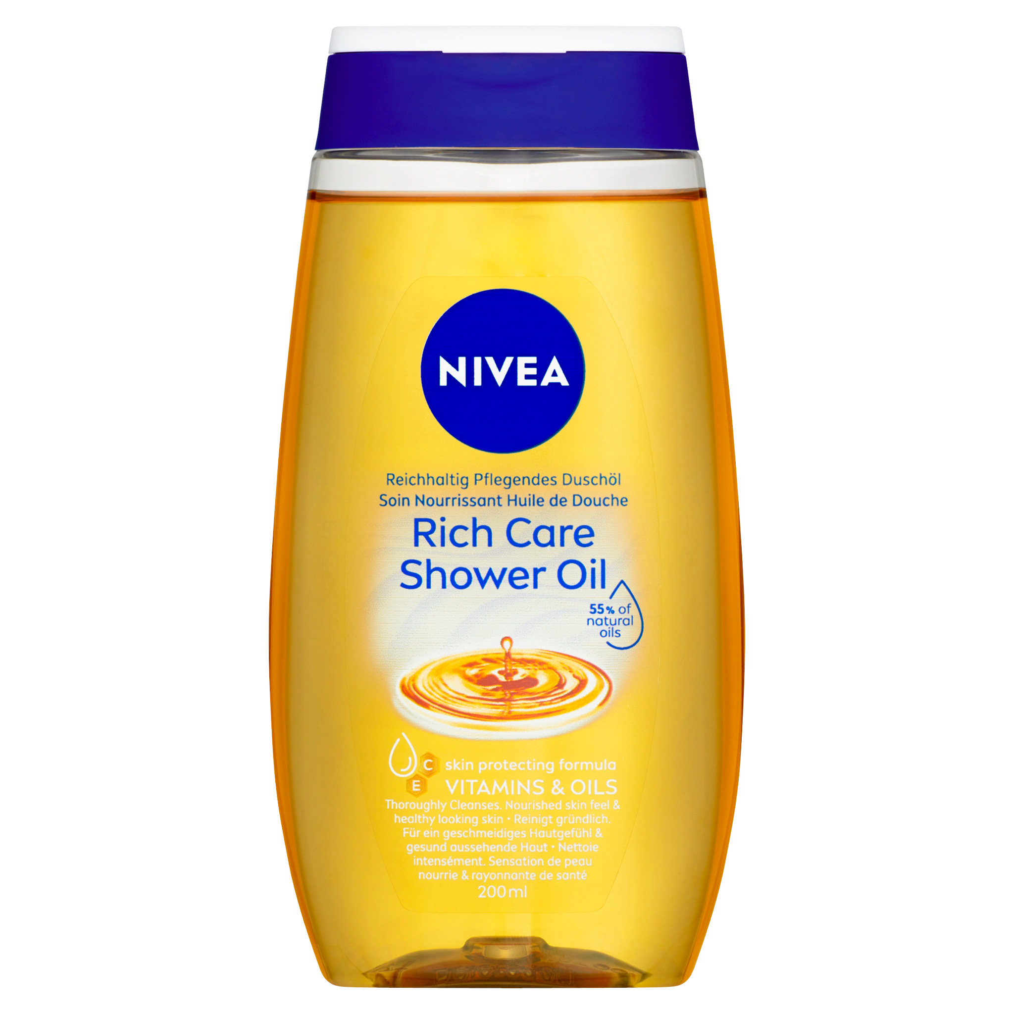 Levně NIVEA Pečující sprchový olej Natural 200ml