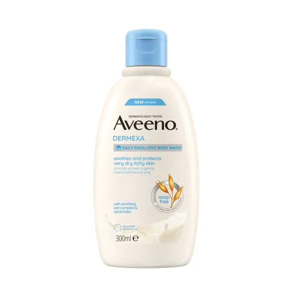 Levně Aveeno Dermexa emolienční sprchový gel 300ml
