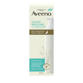 Levně Aveeno Calm+Restore rehydratační noční krém 50ml