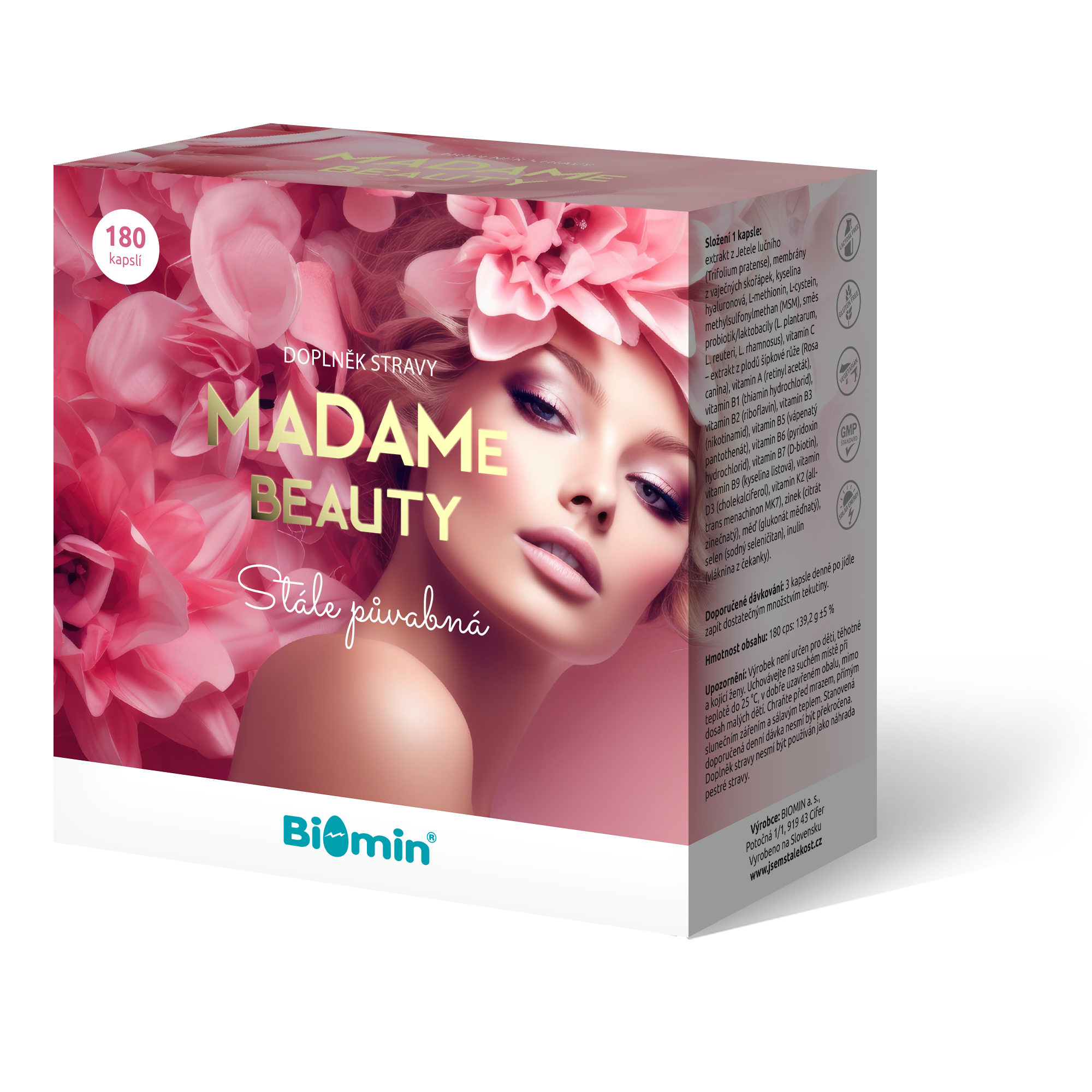 Levně Biomin MADAMe BEAUTY cps.180