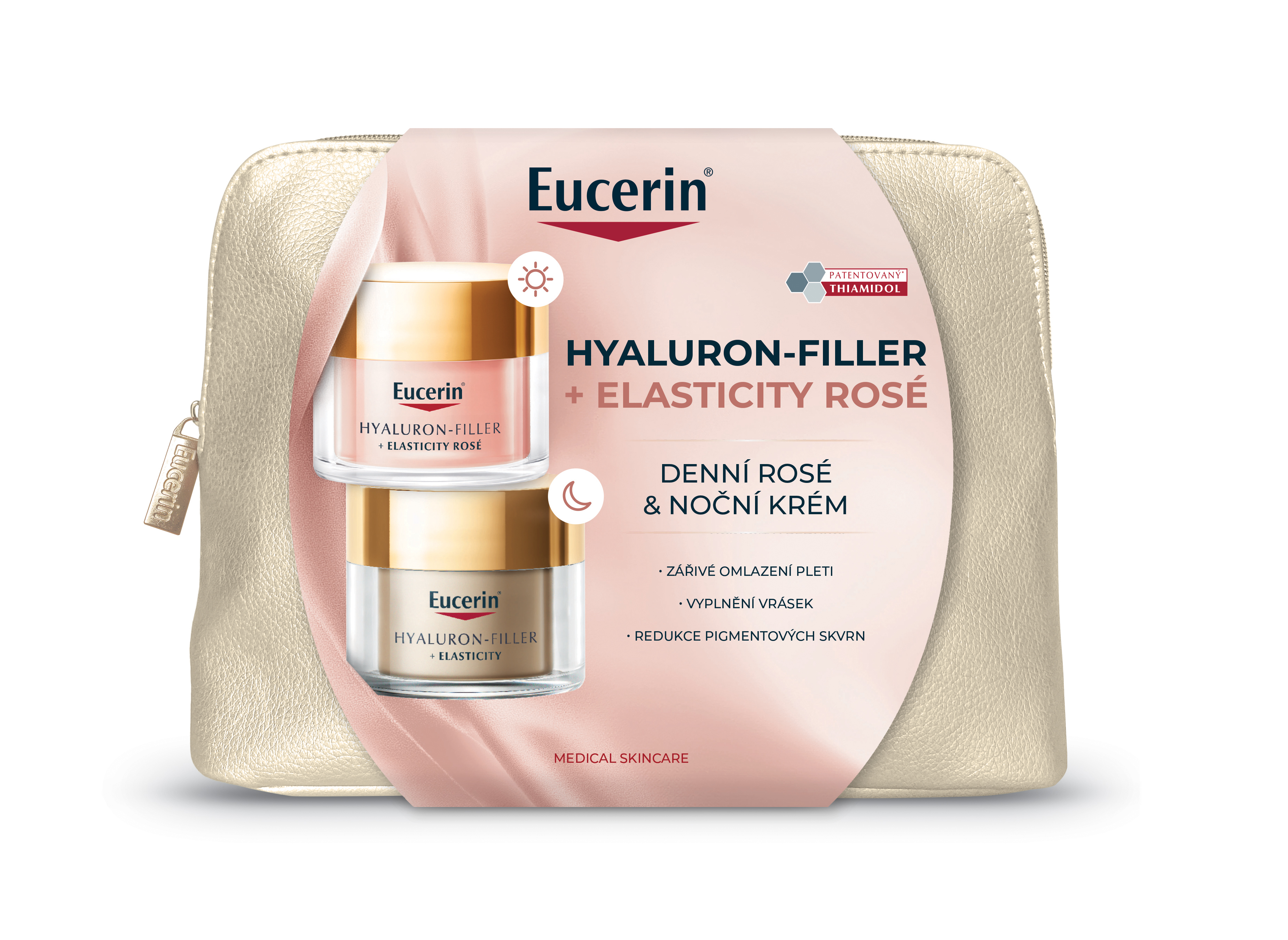 Levně Eucerin HYALURON-FILLER+ELASTICITY ROSÉ Vánoce 2024