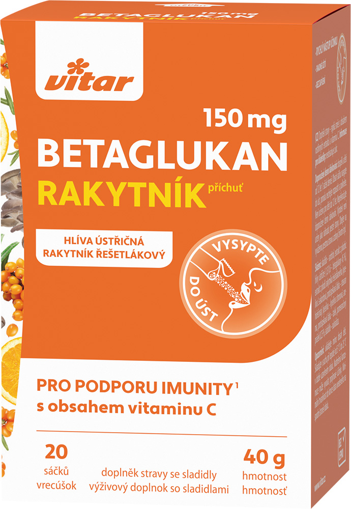Levně Vitar Betaglukan 150mg sáčky 20x2g