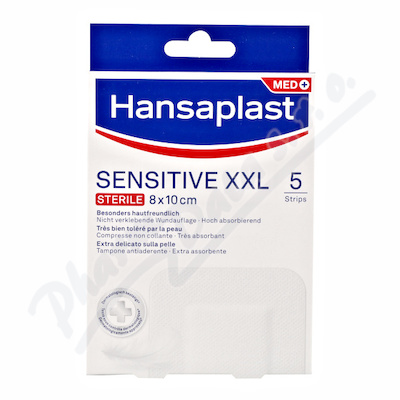 Levně Hansaplast Sensitive XXL elast.náplast 8x10cm 5ks