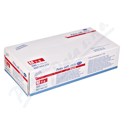 Levně Rukavice vyš.Peha-Soft NITRILE Wh.b.p.nes.M 100ks