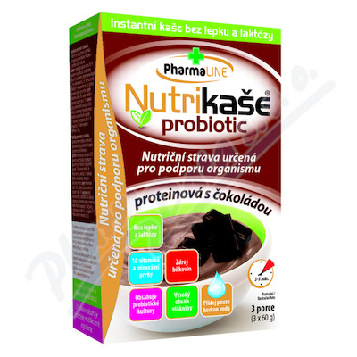 Levně Nutrikaše probiotic proteinová s čokoládou 3x60g