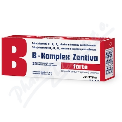 Levně B-Komplex Zentiva forte tbl.flm.20