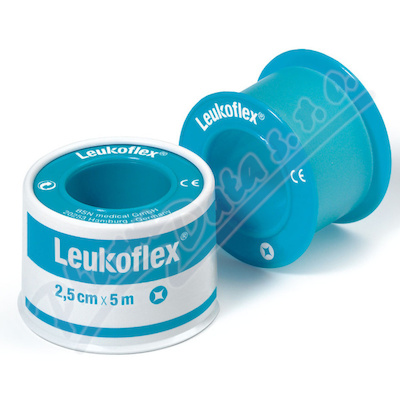 Levně Leukoflex fixační páska transp./cívka 2.5cmx5m