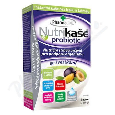 Levně Nutrikaše probiotic se švestkami 180g (3x60g)