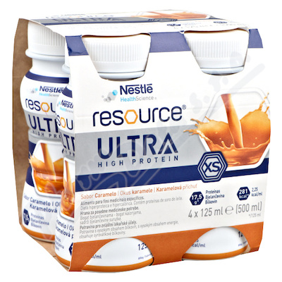 Levně Resource Ultra High Protein Karamel 4x125ml