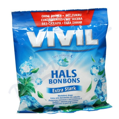 Levně Vivil Extra silný mentol+vit.C bez cukru 60g