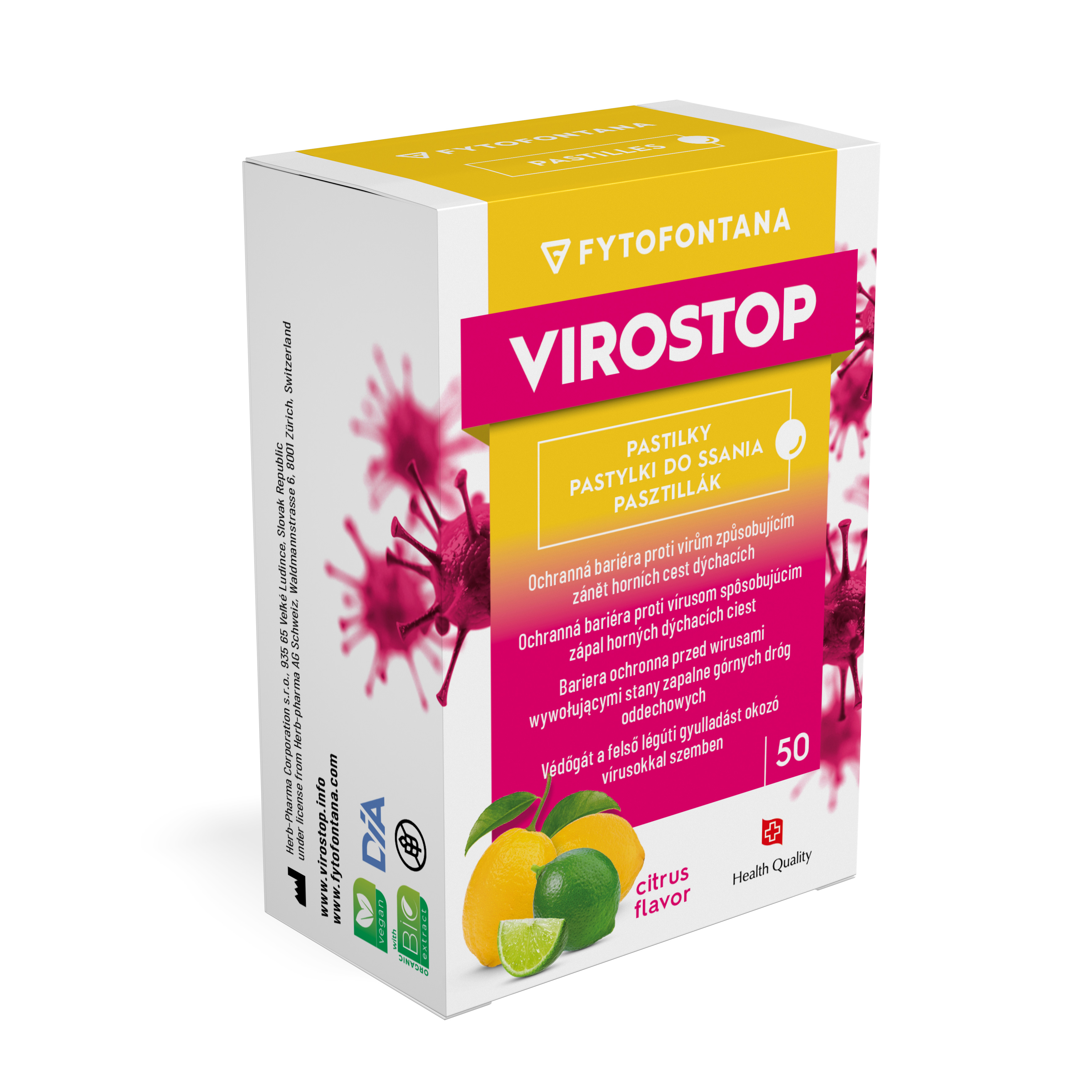 Levně Fytofontana VIROSTOP pastilky citrus 50ks