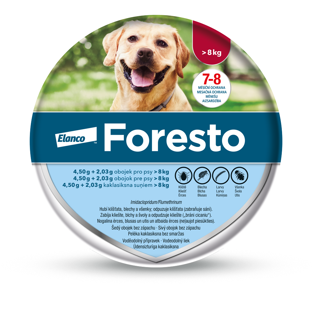 Levně Foresto 4.50g+2.03g obojek psy nad 8kg 70cm