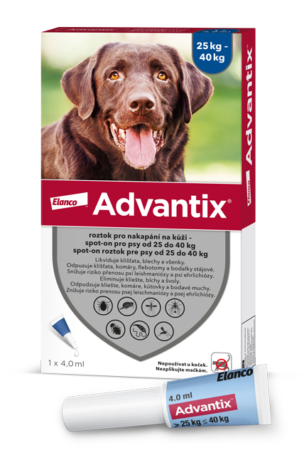 Levně Advantix pro psy 25-40kg spot-on 1x4ml