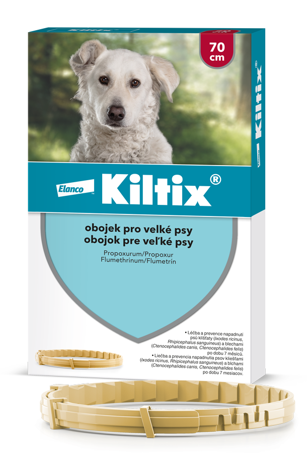 Levně Kiltix obojek pro velké psy 70cm