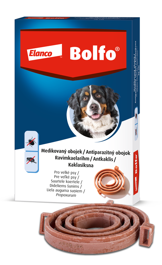 Levně Bolfo 4.442g obojek pro velké psy 70cm