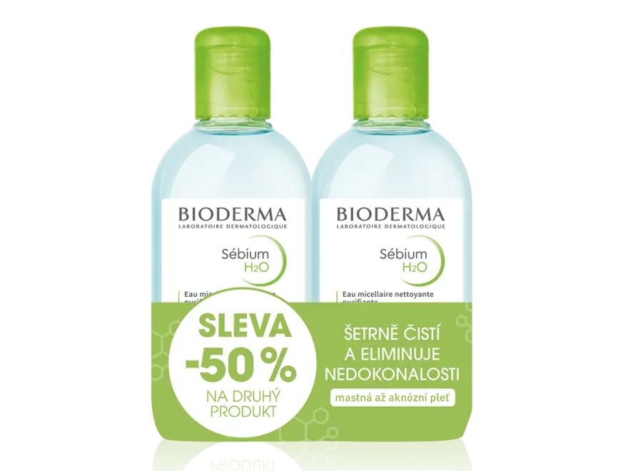 Levně BIODERMA Sébium H2O 250ml 1+1 Festival