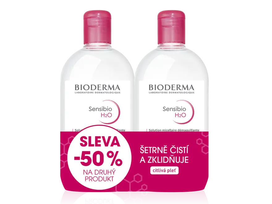 Levně BIODERMA Sensibio H2O 500ml 1+1 Festival