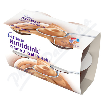 Levně Nutridrink Creme 2 kcal Protein s př.čokol.4x200g