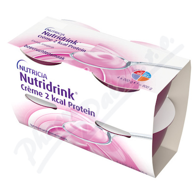 Levně Nutridrink Creme 2 kcal Protein s př.les.ov.4x200g