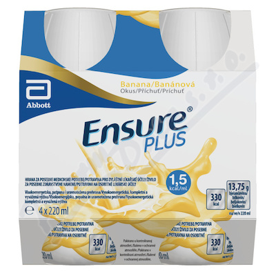 Levně Ensure Plus banánová příchuť por.sol.4x220ml