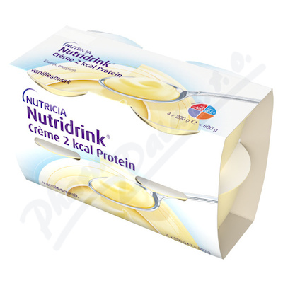 Levně Nutridrink Creme 2 kcal Protein s př.vanilk.4x200g