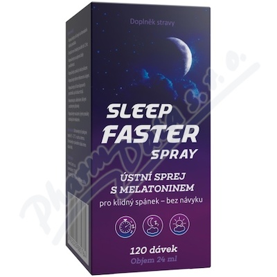 Levně Sleep Faster ústní sprej s melatoninem 24ml