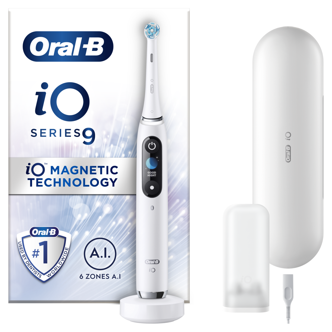 Levně Oral-B iO9 Series White elektrický zubní kartáček