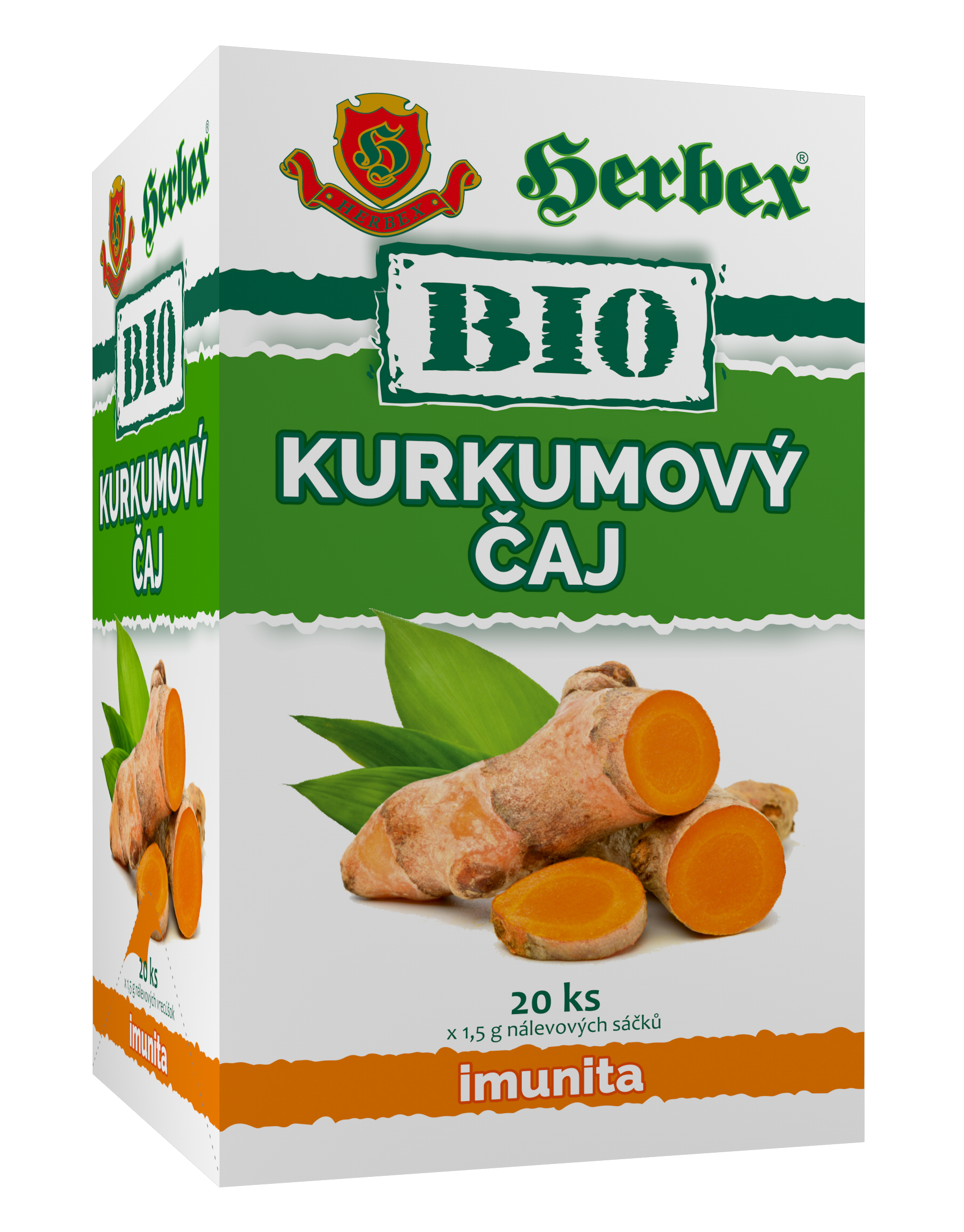 Levně HERBEX BIO Kurkumový čaj n.s.20x1.5g
