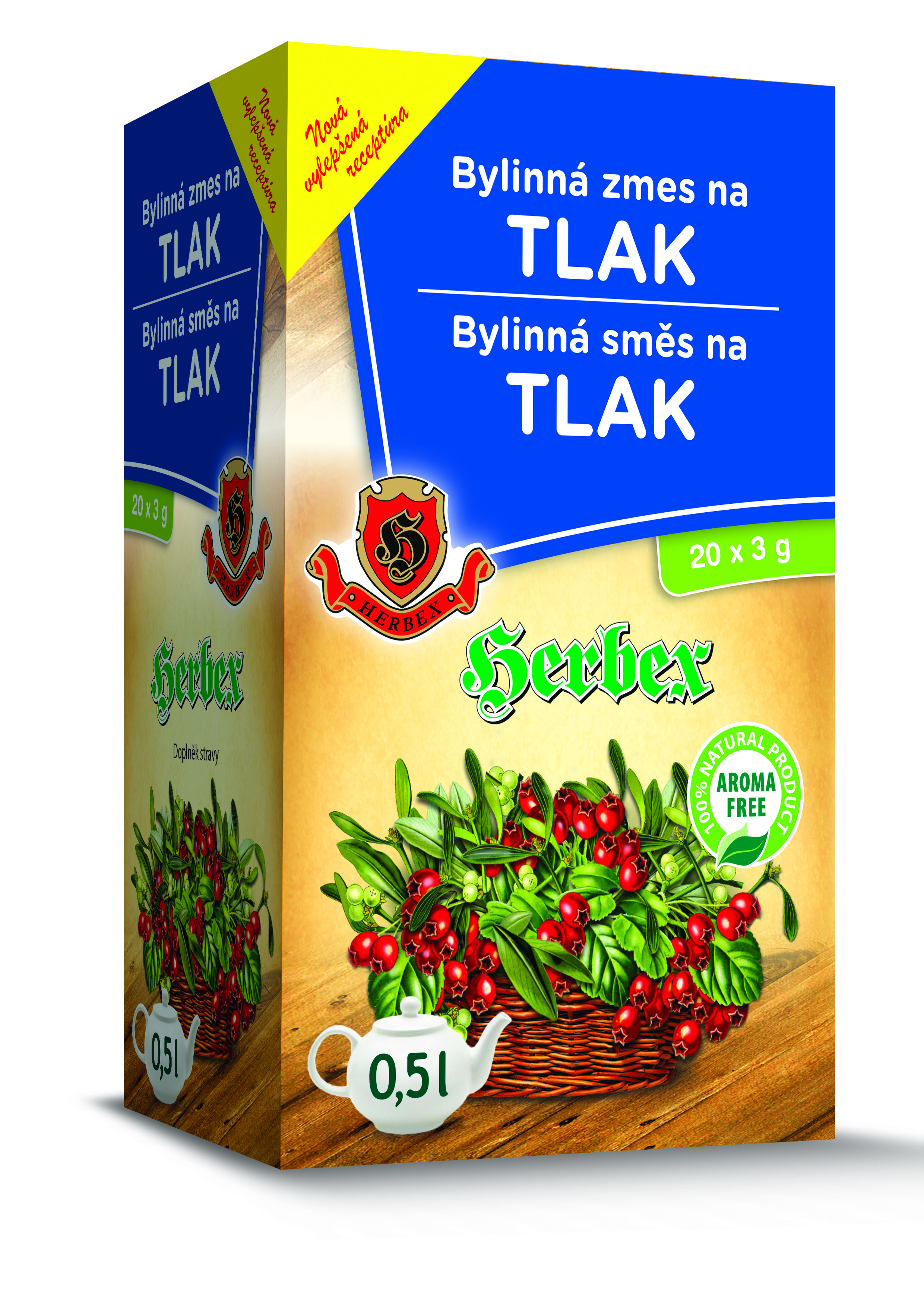Levně HERBEX Bylinná směs na tlak n.s.20x3g