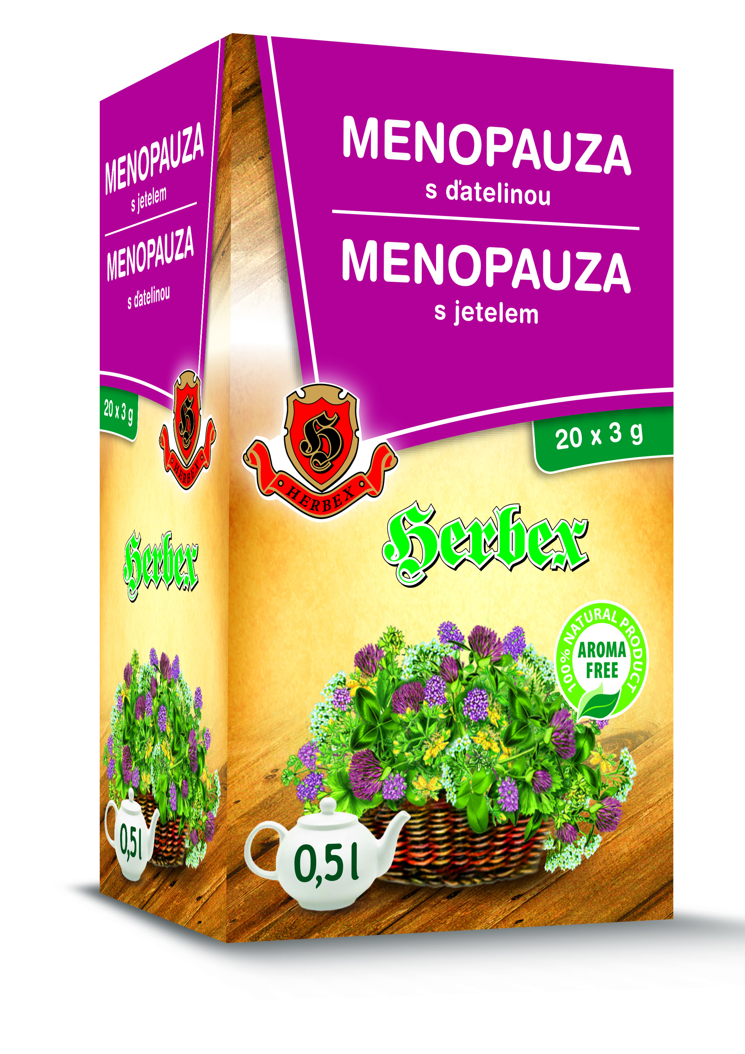 Levně HERBEX Menopauza s jetelem n.s.20x3g